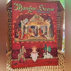 Vintage 1963 Whitman Publishing Co. Manger Scene Punch Out